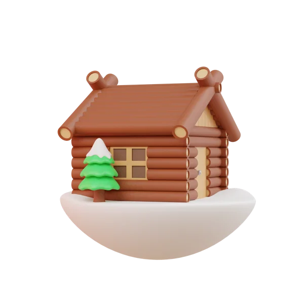 Home 3D icon, view 3