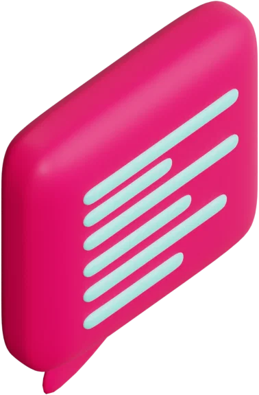 Speech Bubble 35 3D icon, view 4