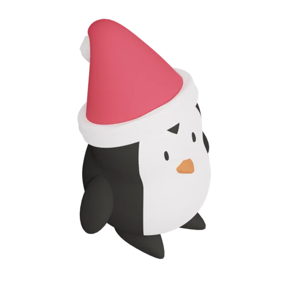 Pinguin 3D icon, view 4