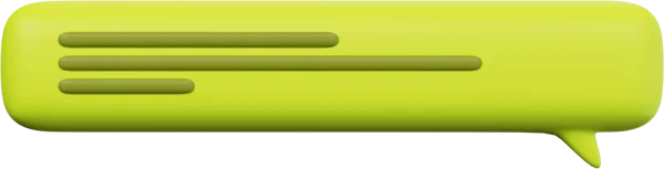 Speech Bubble 19 3D icon, view 1