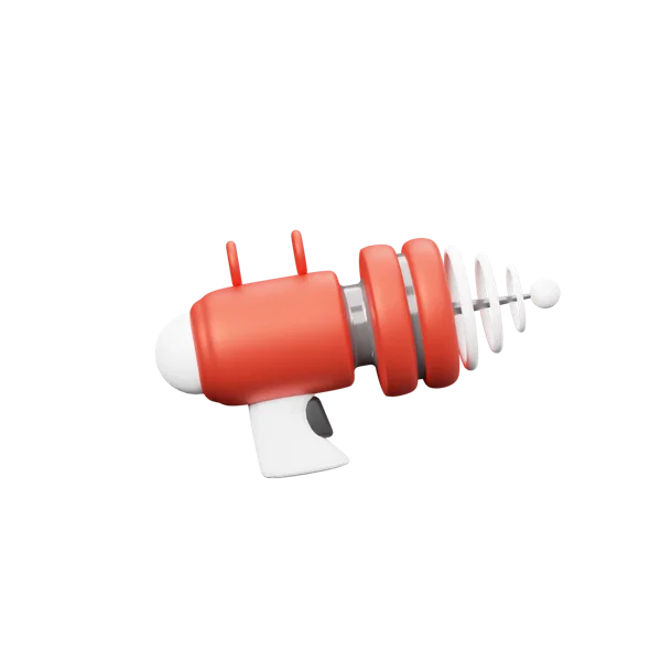 Space Gun 3D icon, view 1