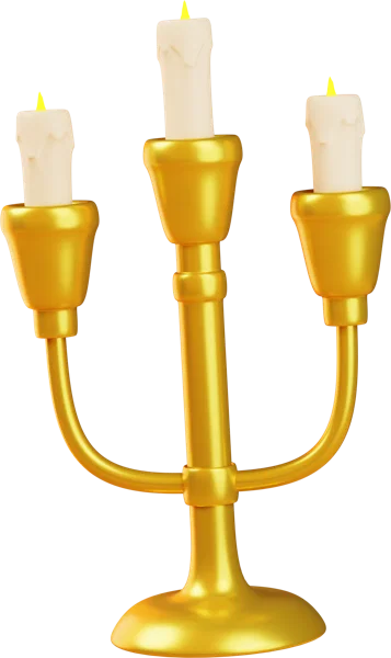 Candelabrum 3D icon, view 2