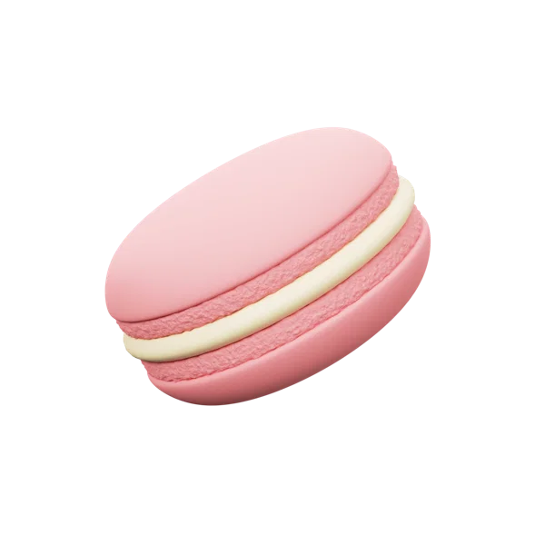 Macarons 3D icon, view 1
