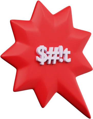 Speech Bubble 6 3D icon, view 3