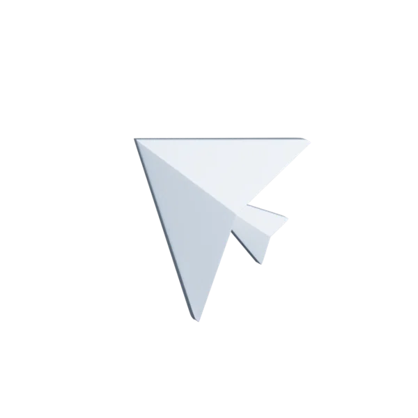 Cursor 3D icon, view 4