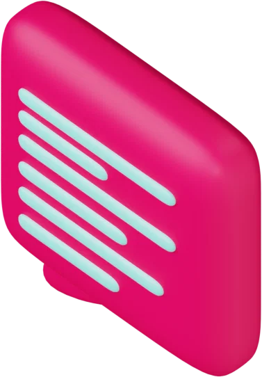 Speech Bubble 35 3D icon, view 5