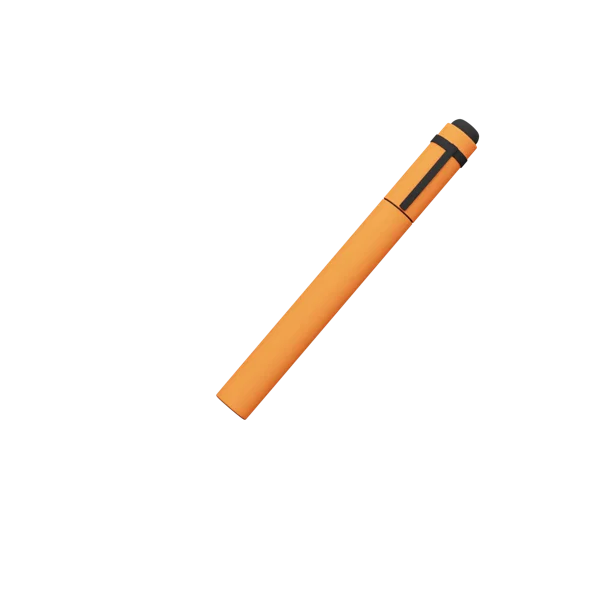 Pen 3D icon, view 3