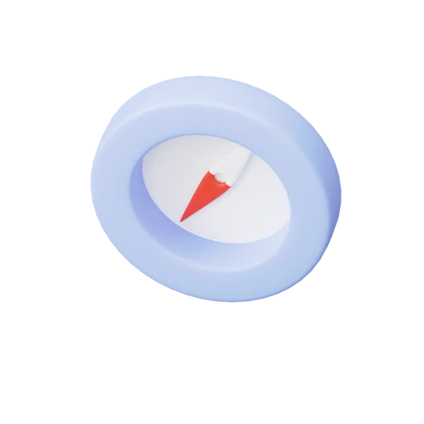 Compass 3D icon, view 5