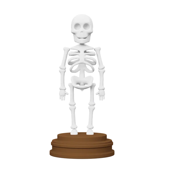 Skeleton 3D icon, view 1