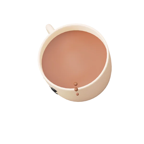 Coffee Cup 2 3D icon, view 5