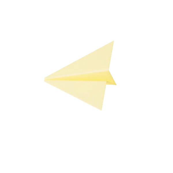Paper Plane 3D icon, view 5