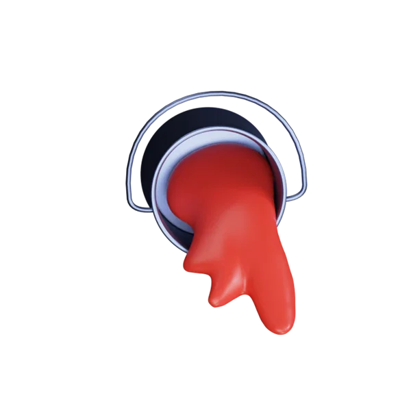 Paint Bucket Tool 3D icon, view 4