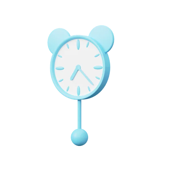 Clock 2 3D icon, view 2