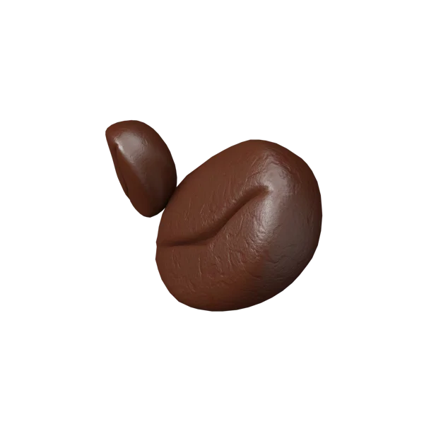 Coffee Bean 3D icon, view 5