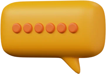 Speech Bubble 20 3D icon, view 2