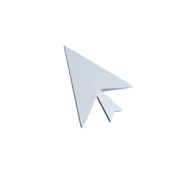 Cursor 3D icon, view 3