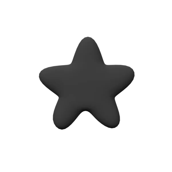 Star 3D icon, view 1