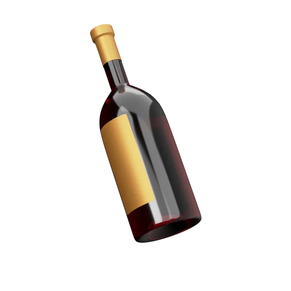 Wine 3D icon, view 1