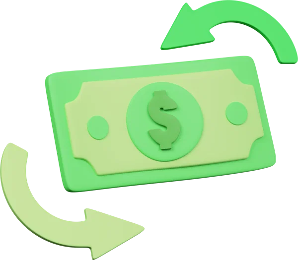 Refresh Money 3D icon, view 1