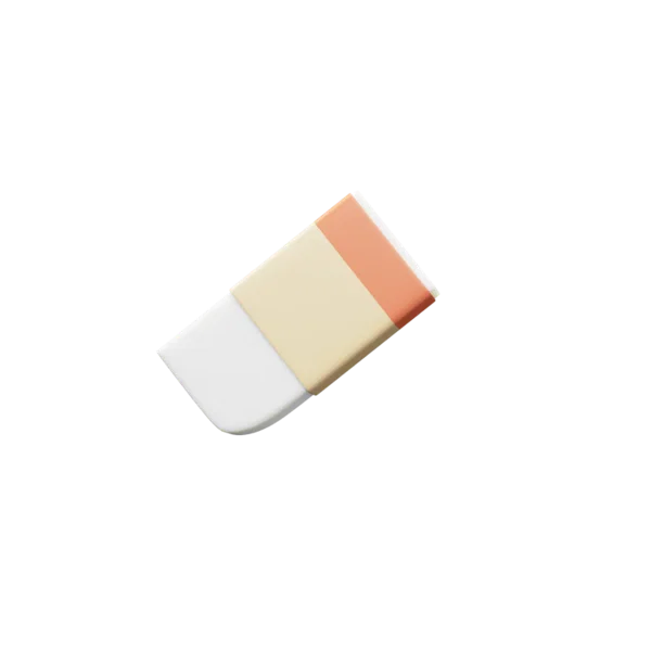 Erase 3D icon, view 2