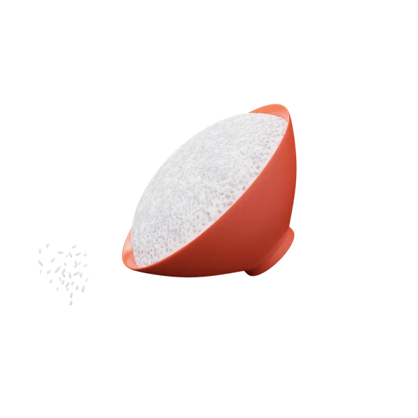 Rice Bowl 3D icon, view 2