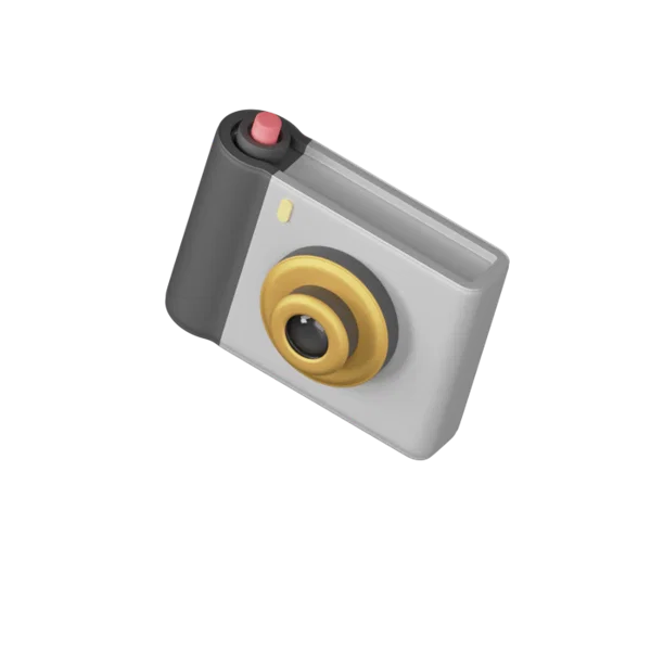 Camera 3D icon, view 5