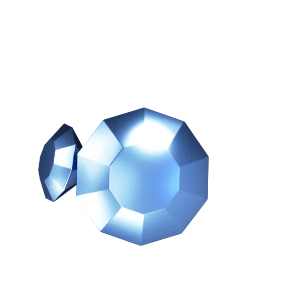Diamond 3D icon, view 5