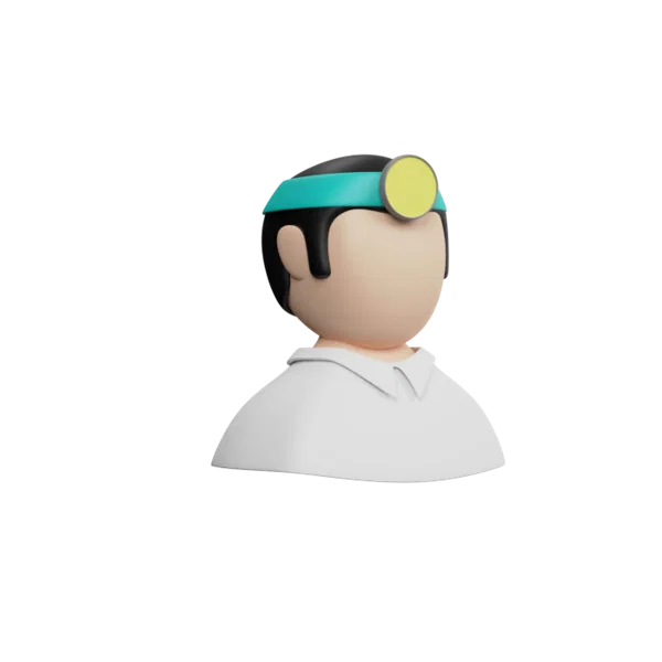 Doctor Male 3D icon, view 3