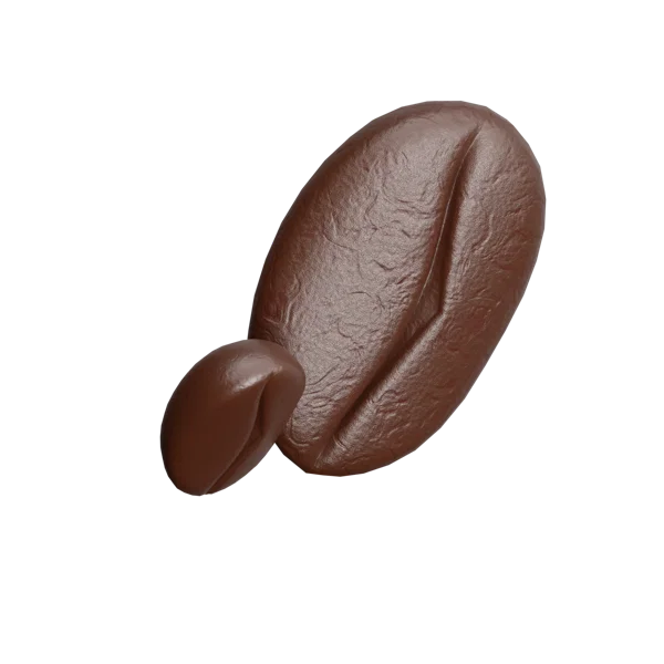 Coffee Bean 3D icon, view 4