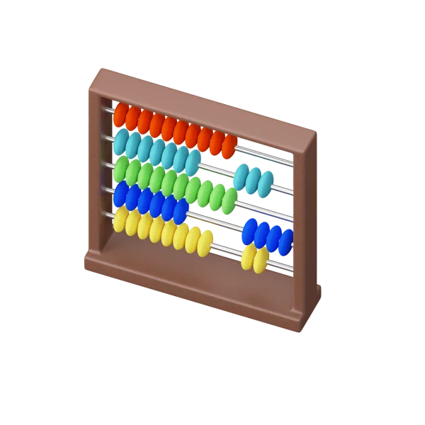 Abacus 3D icon, view 5