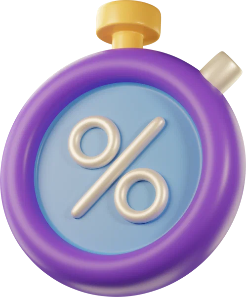 Timer 3D icon, view 1