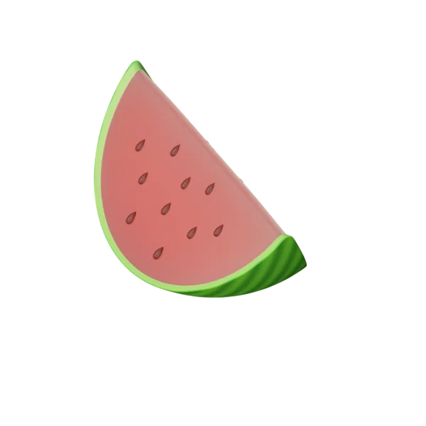 Watermelon 3D icon, view 5