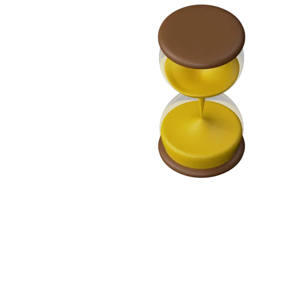 Hourglass 3D icon, view 5
