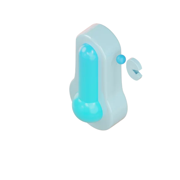 Temperature 3D icon, view 5