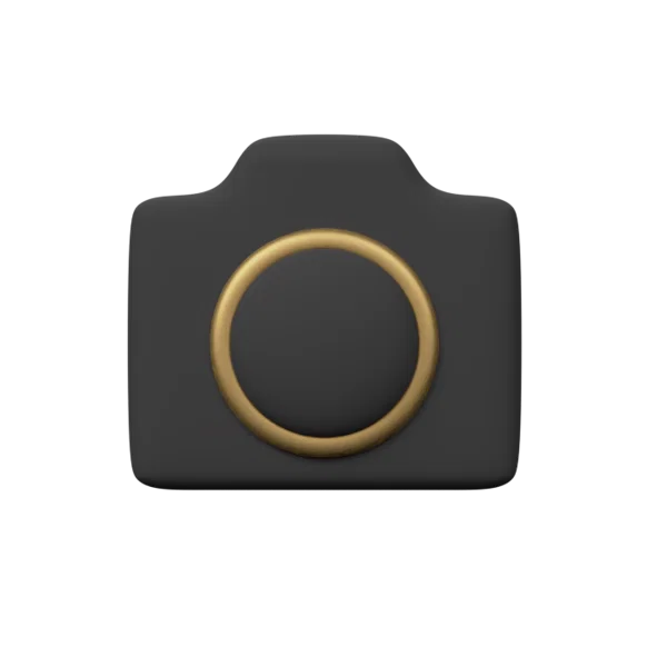 Camera 1 3D icon, view 1