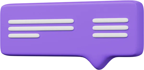 Speech Bubble 31 3D icon, view 2