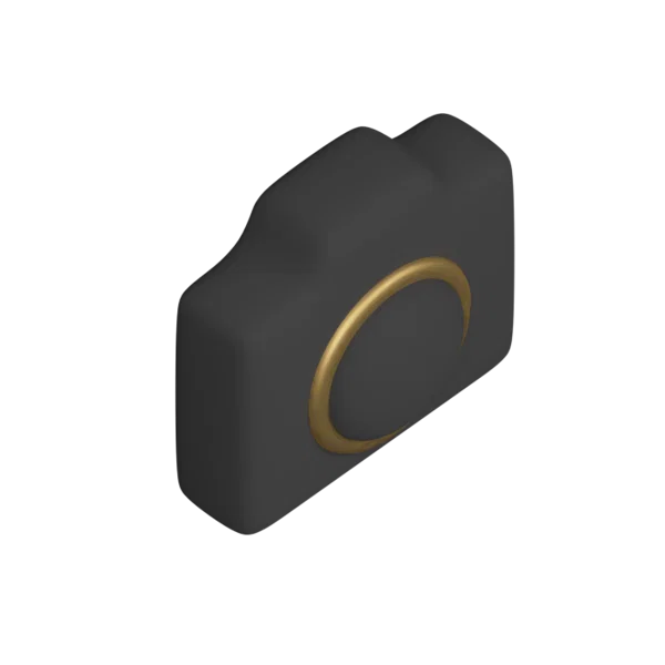 Camera 1 3D icon, view 4