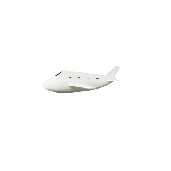 Airplane 3D icon, view 2
