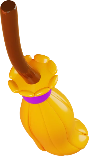 Broom 3D icon, view 4