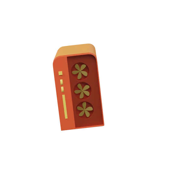 Desktop 3D icon, view 2