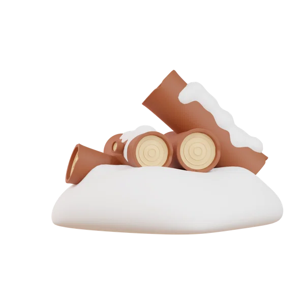 Log 3D icon, view 2