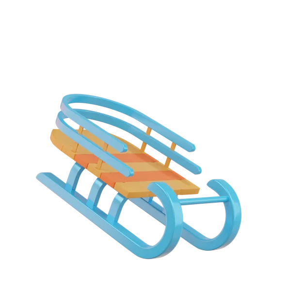 Wintersled 3D icon, view 1