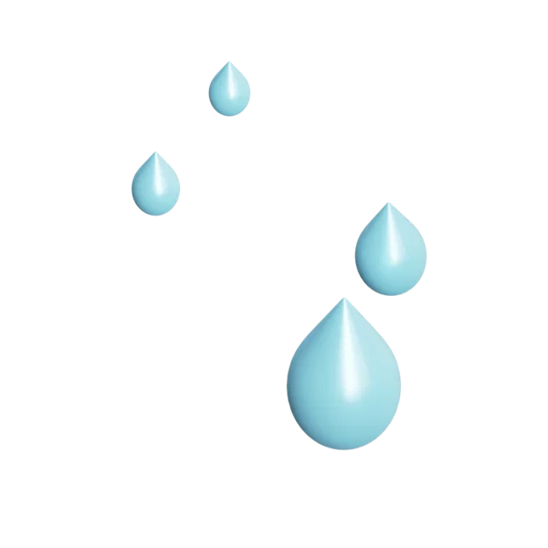 Rain 3D icon, view 4