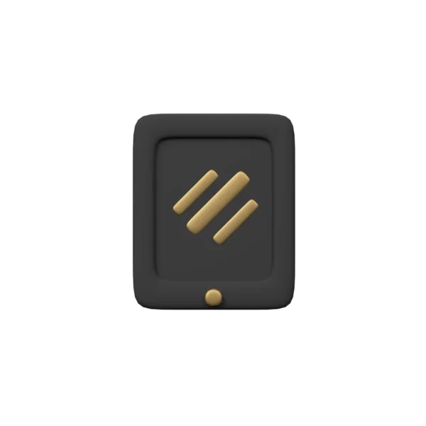 Tablet 3D icon, view 1