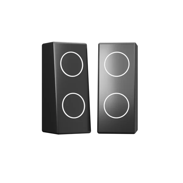 Speakers 2 3D icon, view 1