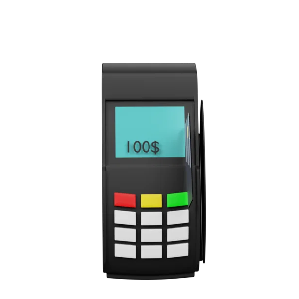 Credit Card Reader 3D icon, view 2