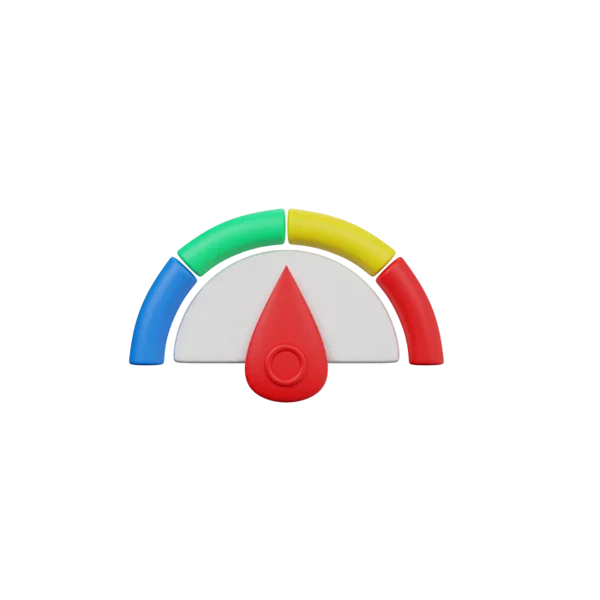 Gauge 3D icon, view 1