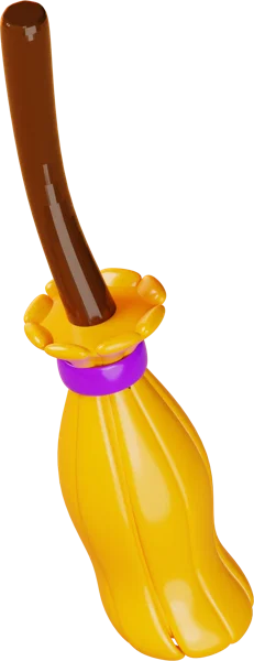 Broom 3D icon, view 5
