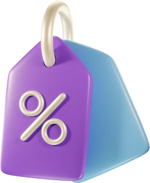 Tags 3D icon, view 1