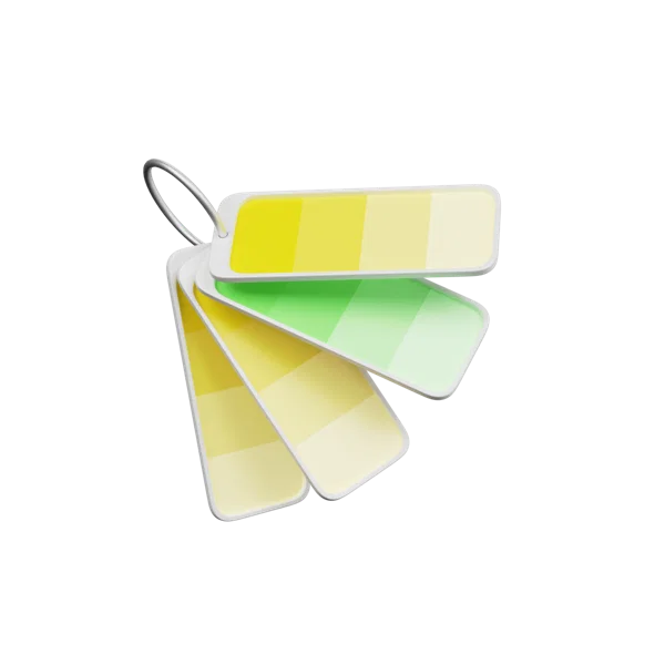 Color Palette 3D icon, view 1